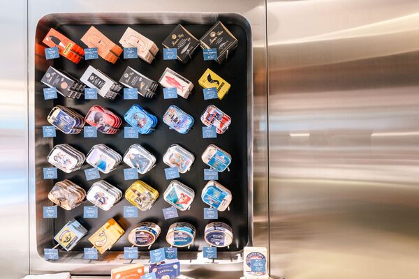 John Dory bar area with wine glass storage, stainless steel by Cleresdyne