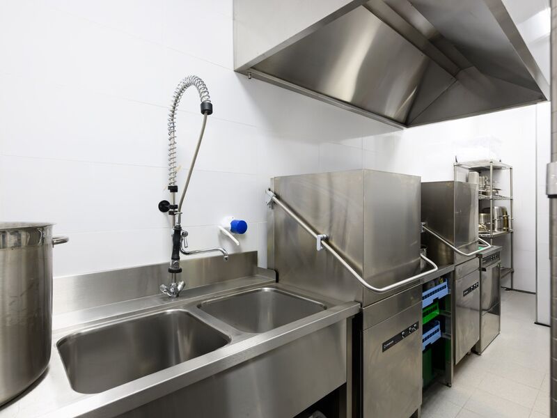 Kitchen equipment maintenance and steam cleaning by Cleresdyne technician